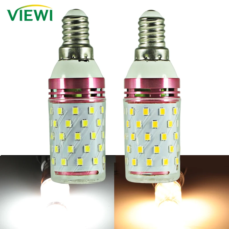 Ampadas E14 LED Corn Light 12W Super Spotlight 110V 220V 12V 24V 36v Energy Saving Indoor Wall Candle Bulb for Home Room Lamp