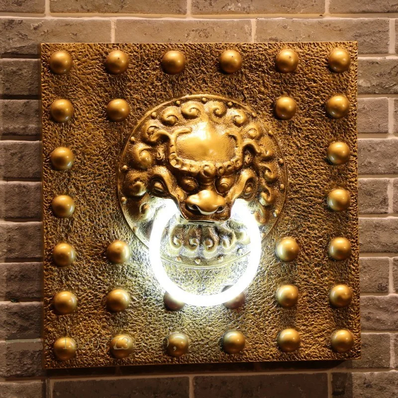 

Chinese retro relief wall lamp faucet wall lamp Chinese wind Jiaotu spring and autumn wall lamp Xianglong Zunlong hotel decorati