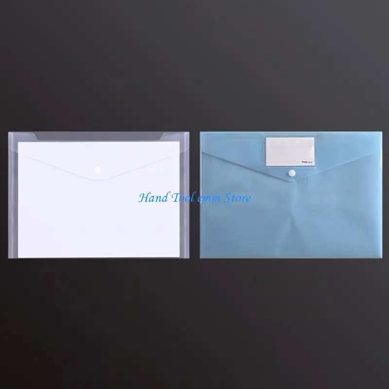 

H37F 10Pcs Document Folder Document Holder File Folder Waterproof Transparent Document Bag Expanding File Wallet