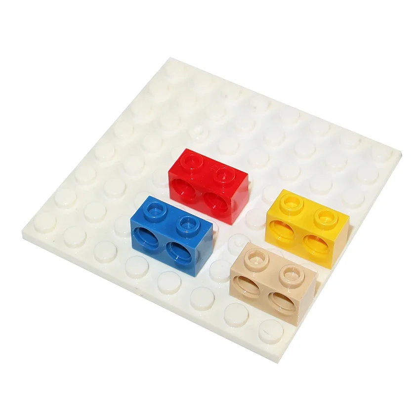 Tijolo 1x2 com 2 furos MOC técnico montar partículas 32000 blocos de construção DIY brinquedo educativo para crianças