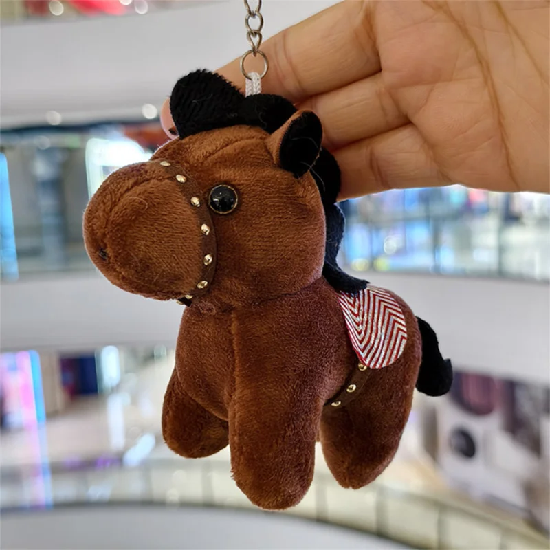 

Simulation Horse Plush Toy Pony Mascot Horse Year Lucky Charm Children's Doll Company Event Gift Rag Doll 12cm