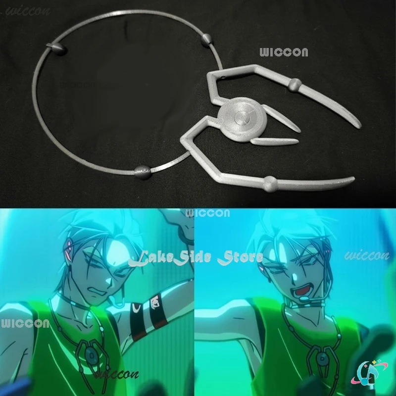 ALIEN STAGE Round 7 Blink Gone Till Cosplay Costume Wig Armband Prop Necklace Decoration Idol Green Vest Pants Performance Party — zdjęcie 4