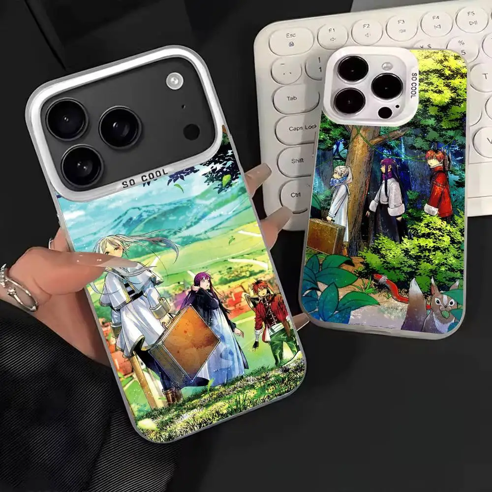 

Frieren C-Cute Phone Case For iPhone 17,16,15,14,13,12,11,Mini,Pro,E,MAX White Candy Matte Cover