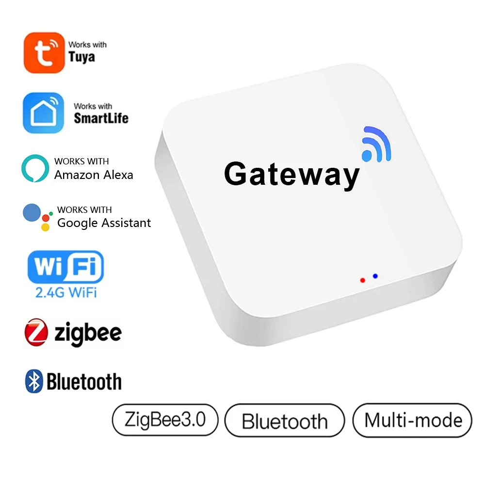 Tuya ZigBee 3.0 Gateway/Bluetooth Gateway/Multi-mode Gateway Smart Home Bridge Hub Smart Life App Works With Alexa Google Home