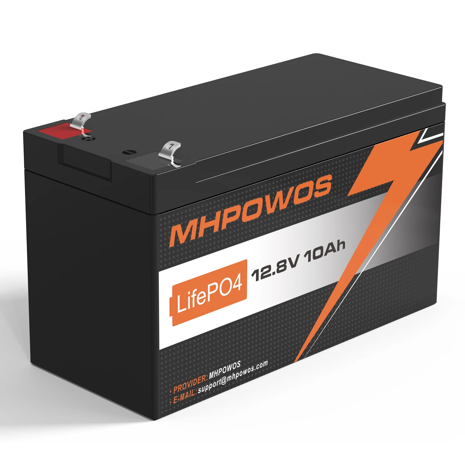 MHPOWOS 12V 10Ah Lithium Ion LiFePO4 Deep Cycle Battery, 2000+ Cycles Rechargeable Battery for Solar / Wind Power, UPS, Scooters