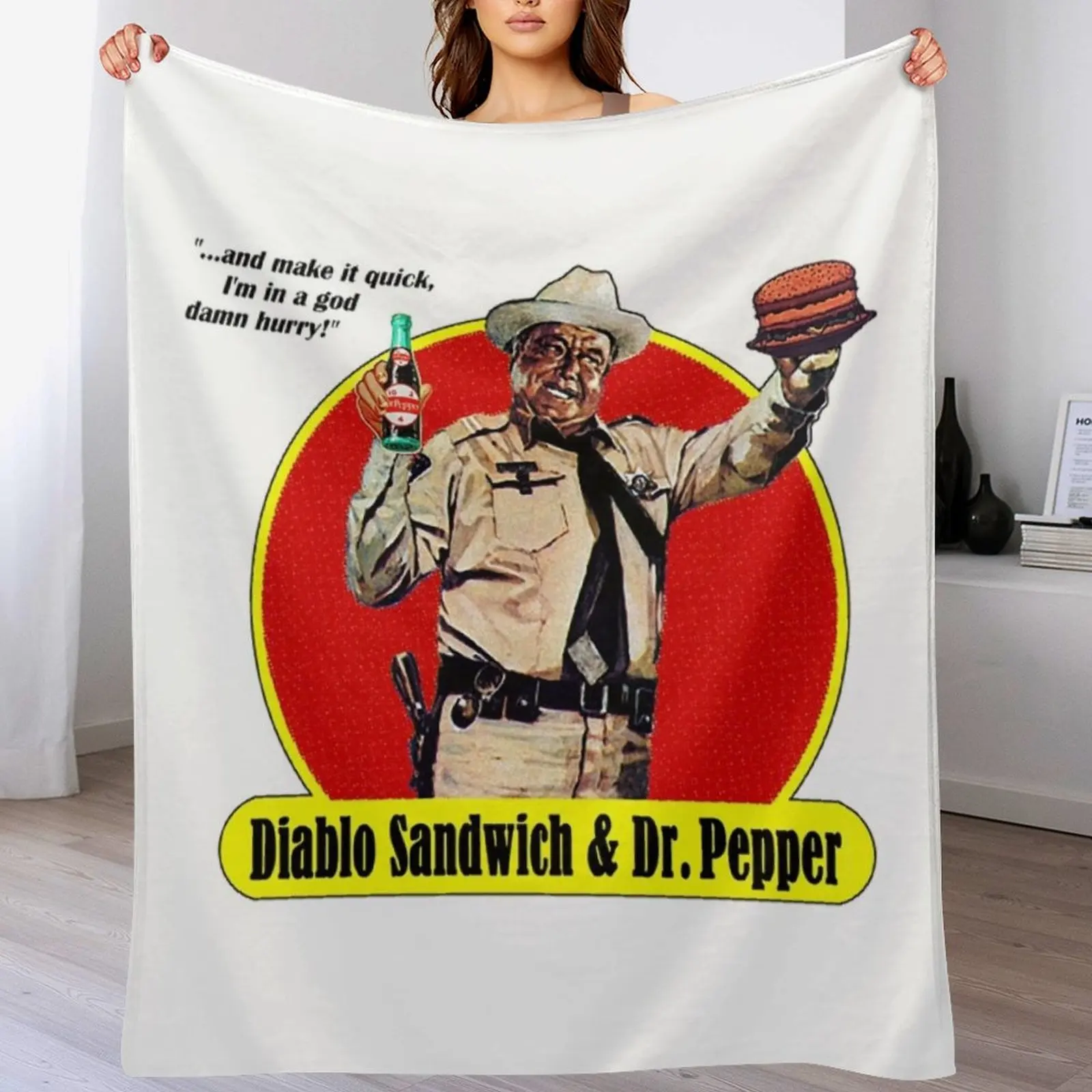 Smokey And The Bandit T-ShirtDIABLO SANDWICH & DR. PEPPER Throw Blanket Luxury Brand Comforter Blankets