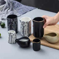 Ceramic Milk Cup Mini Milk Jar Honey Milk Cup Coffee Milk Jar Nordic Juice Bucket Sugar Jar Ceramic Household Milk Jar