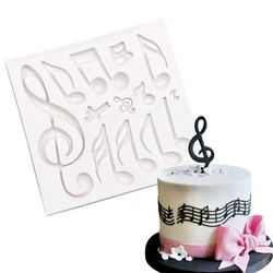 Musical Note Silicone Cake Baking Mold Sugarcraft Chocolate Cupcake Resin Tools Fondant Decorating Tools
