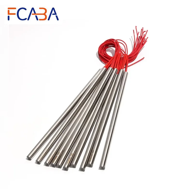 

Нагревательный элемент картриджного типа FCABA, 5 шт., 12,5 мм, 320~360 мм, из нержавеющей стали 201SUS, 110В/220В/380В, 1000Вт/1100Вт, для пресс-форм