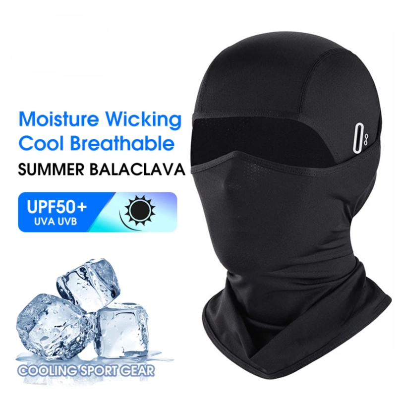 

Summer Breathable Cycling Cap Anti-UV Balaclava Men Full Face Mask Bicycle Motorcycle Running Cooling Sport Gear