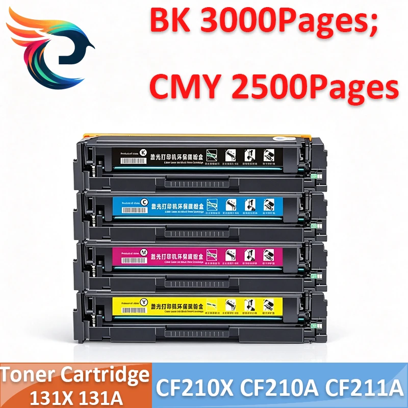 Compatible 131X 131A CF210X CF210A CF211A CF212A CF213A Toner Cartridge for HP LaserJet Pro 200 Color M251nw M276n/nw