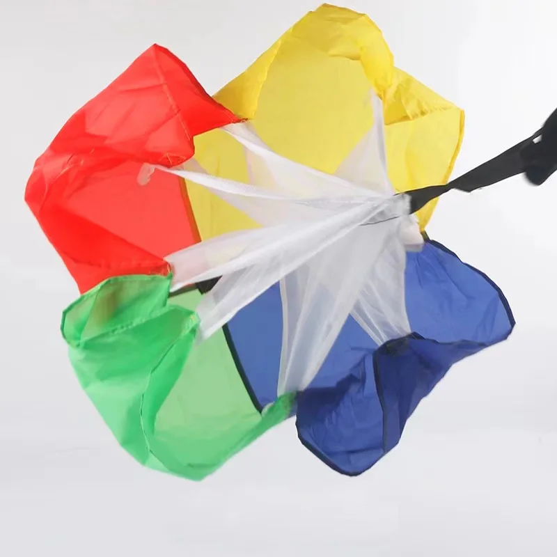 

Rainbow Speed Resistance Training Parachute Running Chute Football Training Children Outdoor Fun Sensory Integration Toys