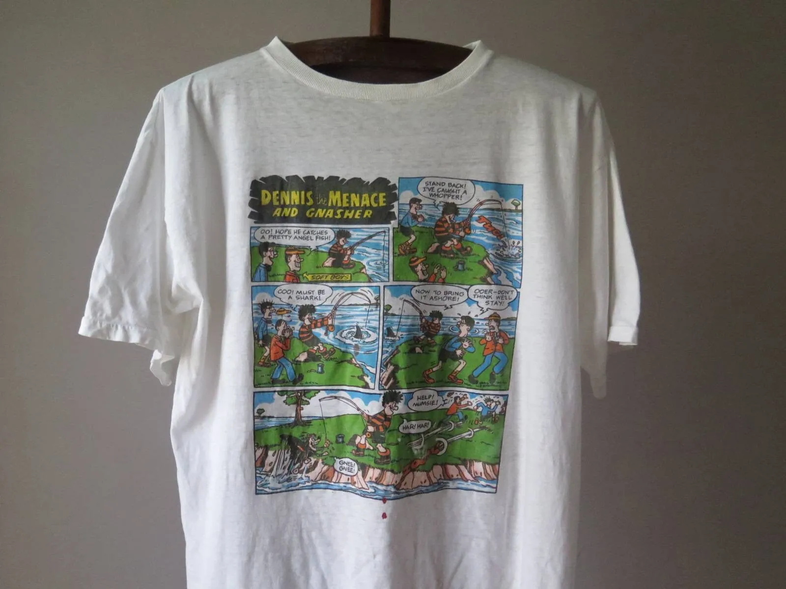 Винтажная футболка с изображением Денниса из сериала «the Beano»