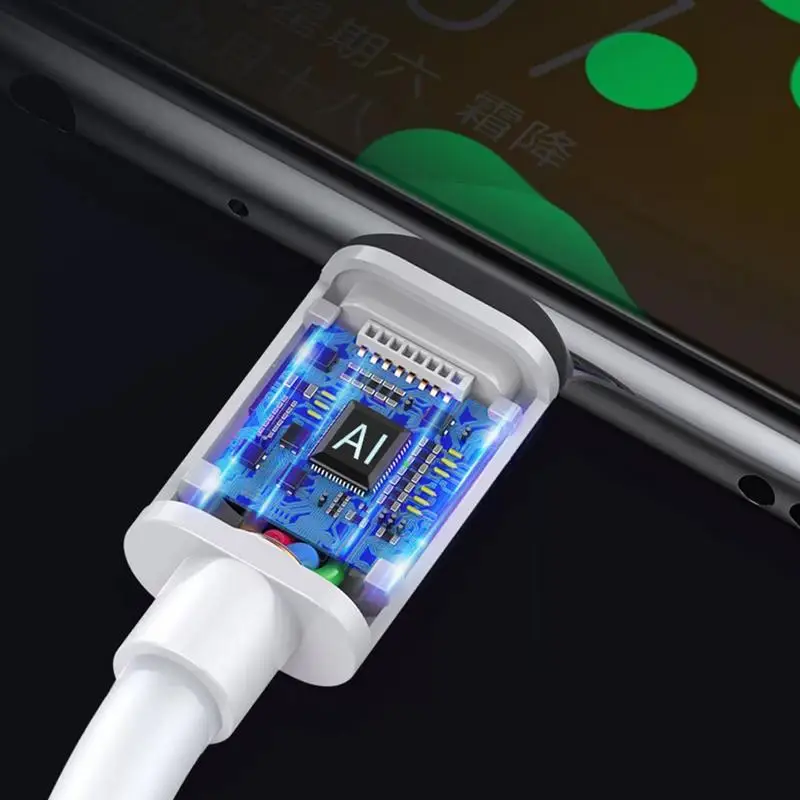 Charger USB B 3A Fast Charger Cable USB 2.0 High-Speed Charging Cable 480 Mbps Transfer Speed Data Cable For Phone Charging