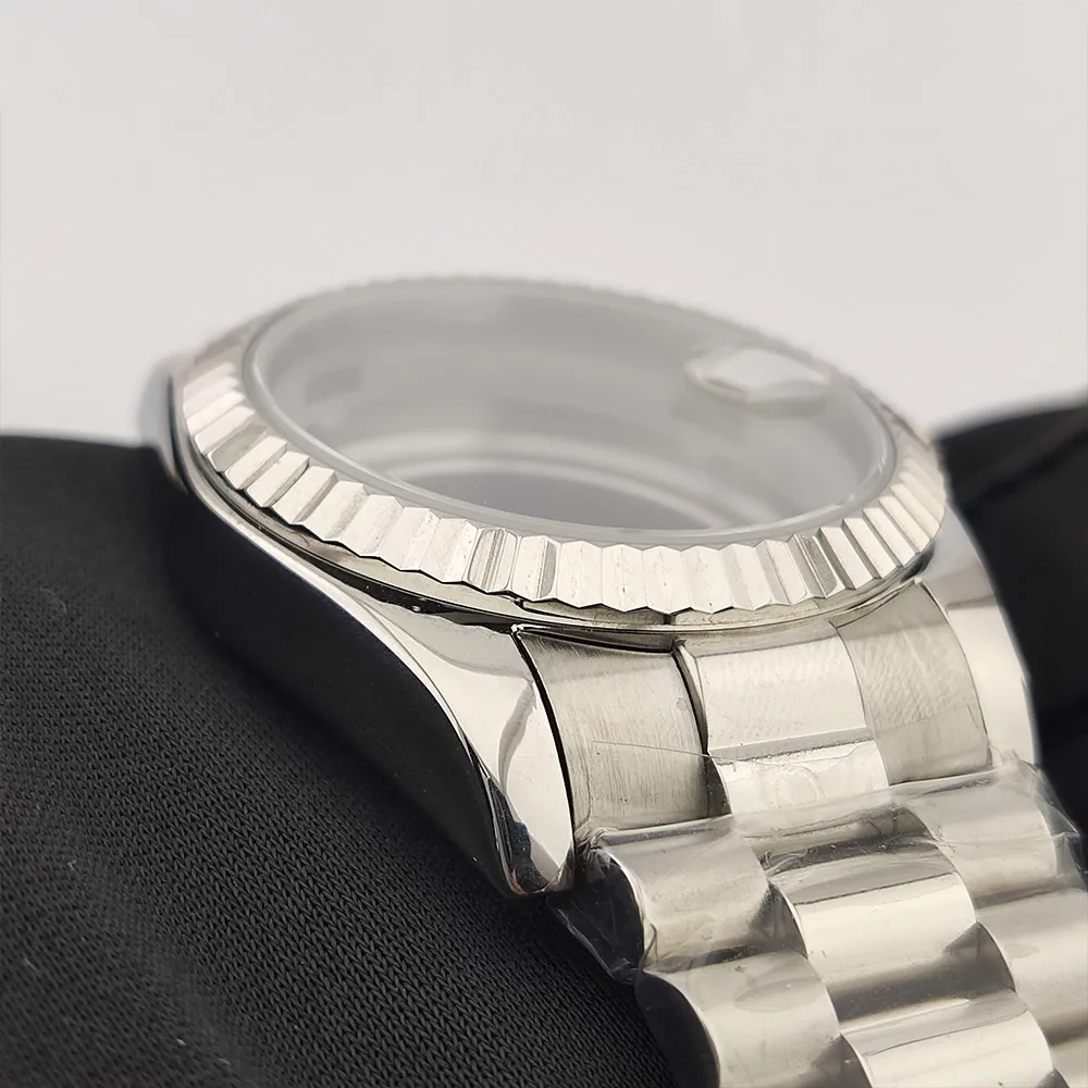 Корпус Miyota8285, 36 мм, корпус из нержавеющей стали, мужские автоматические часы с сапфировым стеклом, подходит для 8285, аксессуары для часов с механизмом