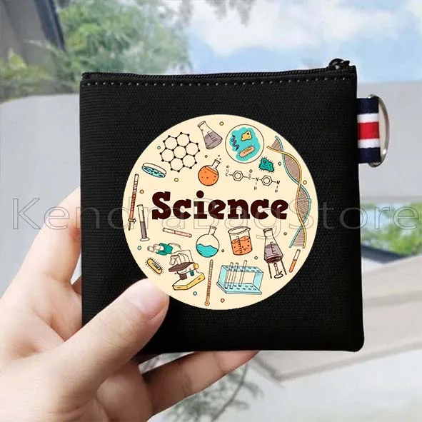 

Наука, школьница, учитель, подарок, биология, химия, физика, ученый, холст, кошелек для монет, сумка для хранения ключей, сумки для карт, кошелек