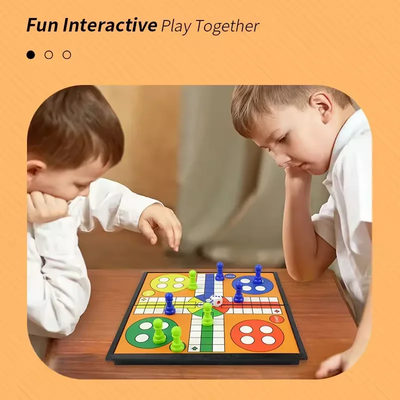 Lnternational Flying Chess Interactive Ludo Board Game Set for Kids Adults Travel Family Gathering Entertainment Birthday Gifts view 6