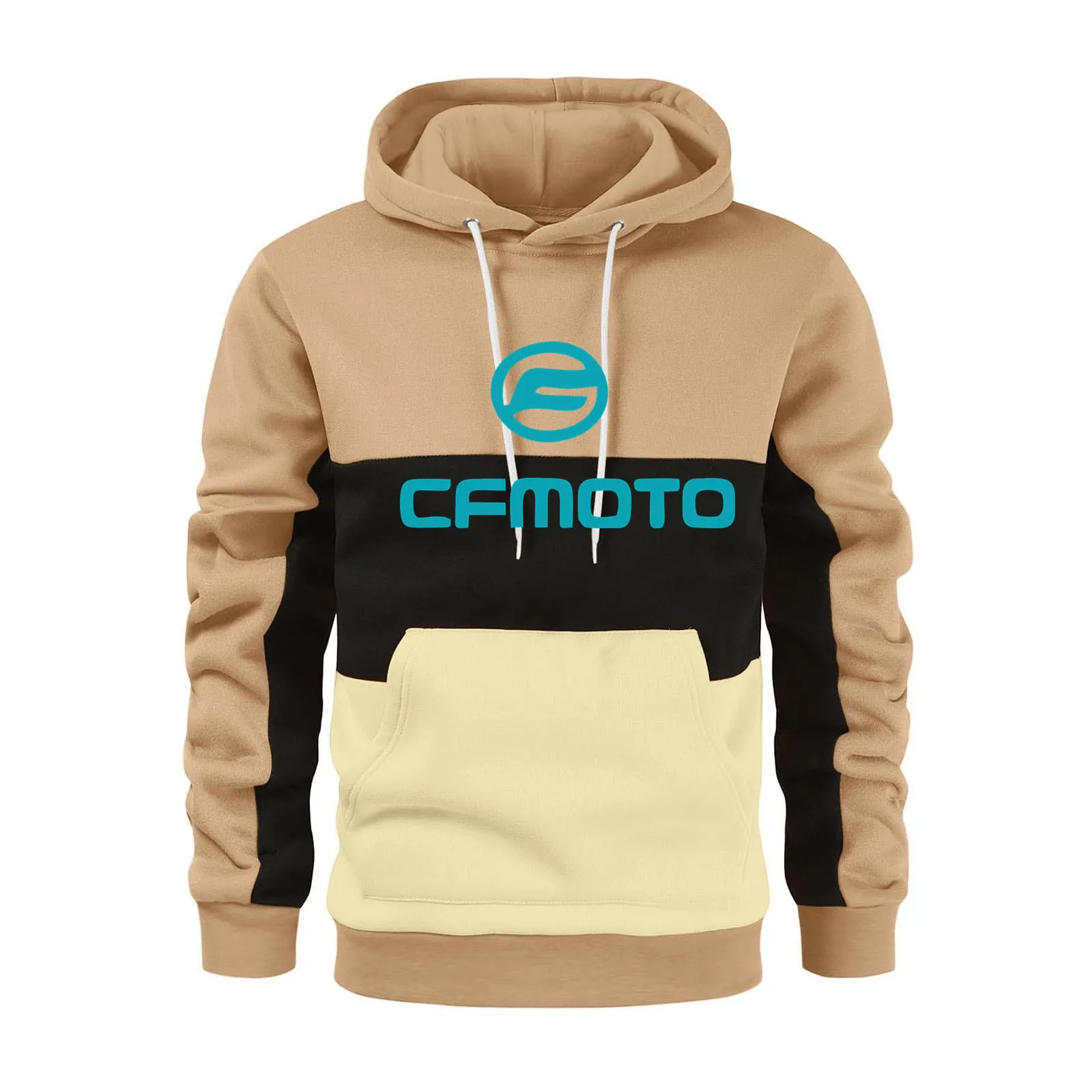 Men\'s Autumn and Winter 2024 Fashion Casual Cfmoto Hooded Sweatshir Long Sleeved Outwear Sport Homme Oversized Men Clothing