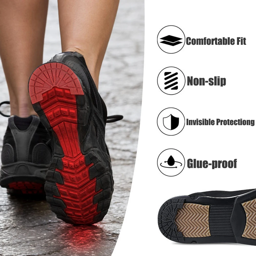 Shoes Protector for Men Women Sneakers Outsole Rubber Sole Heel Protectors Anti-Slip Self Adhesive Shoe Repair Care Kit