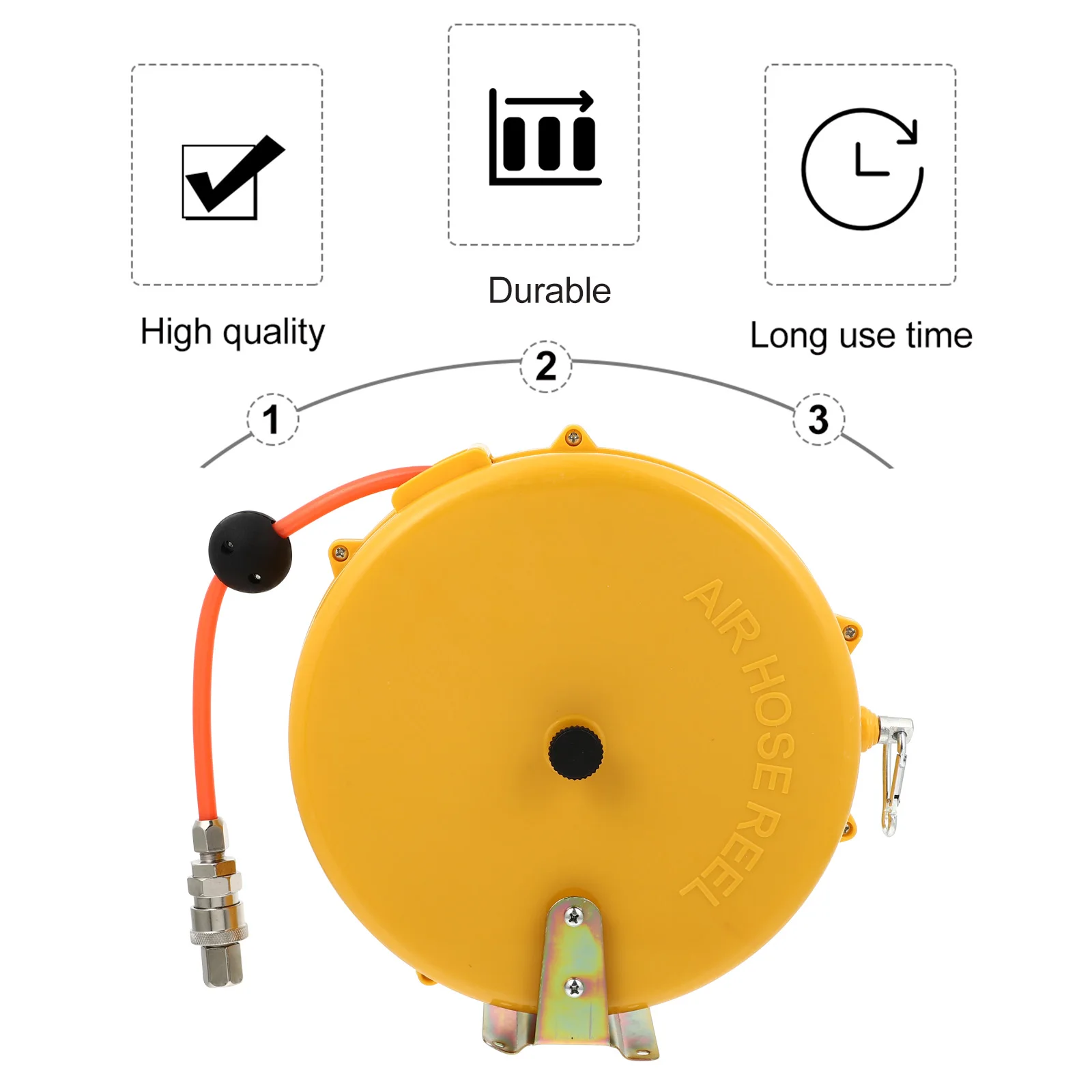 

Stainless Steel Air Retractable Wall Mounting Automatic Lock High Pressure Resistant Compact Light Weight Workshop Auto Repair