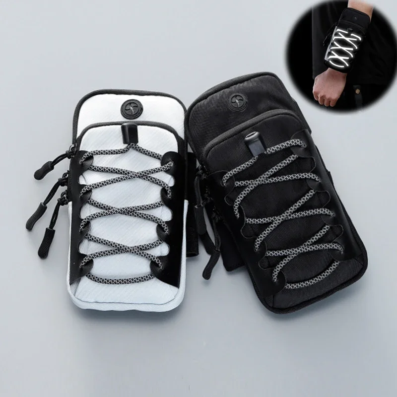 

Unisex Wrist Phone Bag Outdoor Running Phone Arm Bag for Huawei 6.8 Inch Waterproof Sports Phone Armband for Iphone