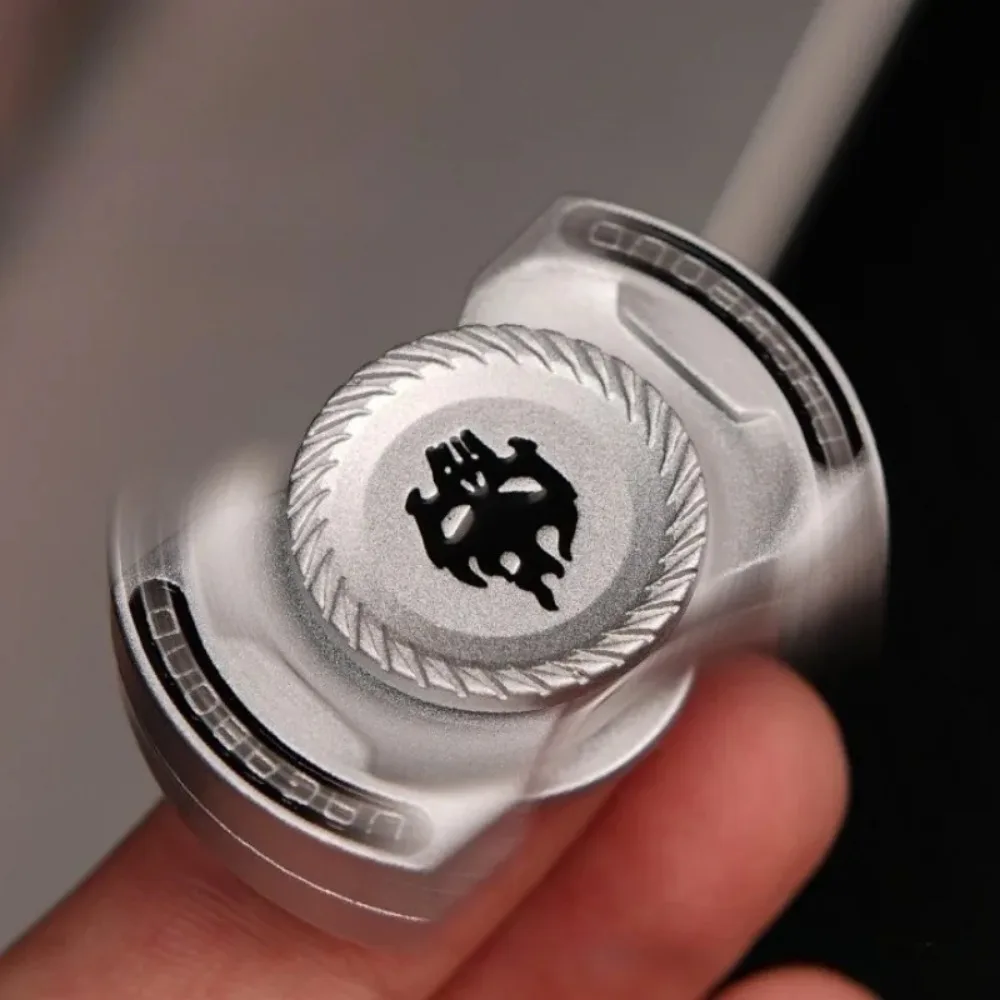 Luminous Metal Fidget Spinner Roller Magnetic Push Coin Haptic Clicker EDC Sensory Fidgeting Stress Reducing Office Desk Toys