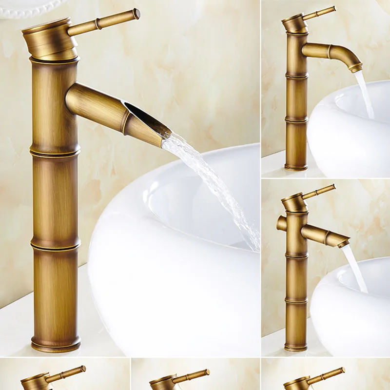 Vintage Touch Faucet Stand Portable Antique Basket Dispenser Water Tap Waterfall Accessories Basin Wash Robinet Home Improvement