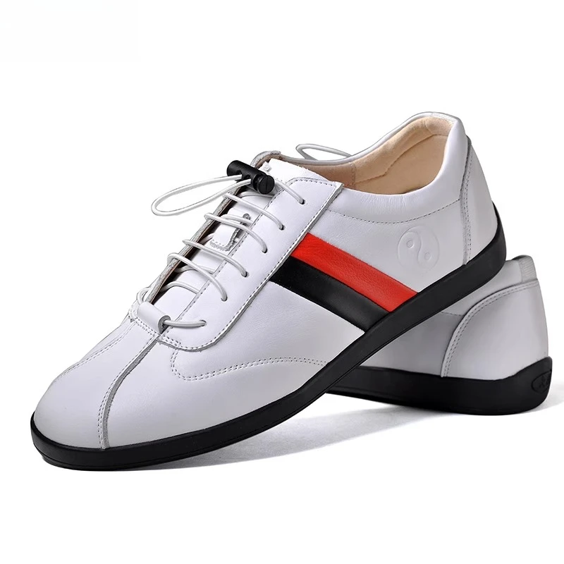 

Обувь для тай-чи из натуральной яловой кожи для кунг-фу, ушу, боевые искусства, мягкая гибкая подошва, легкая мужская и женская обувь