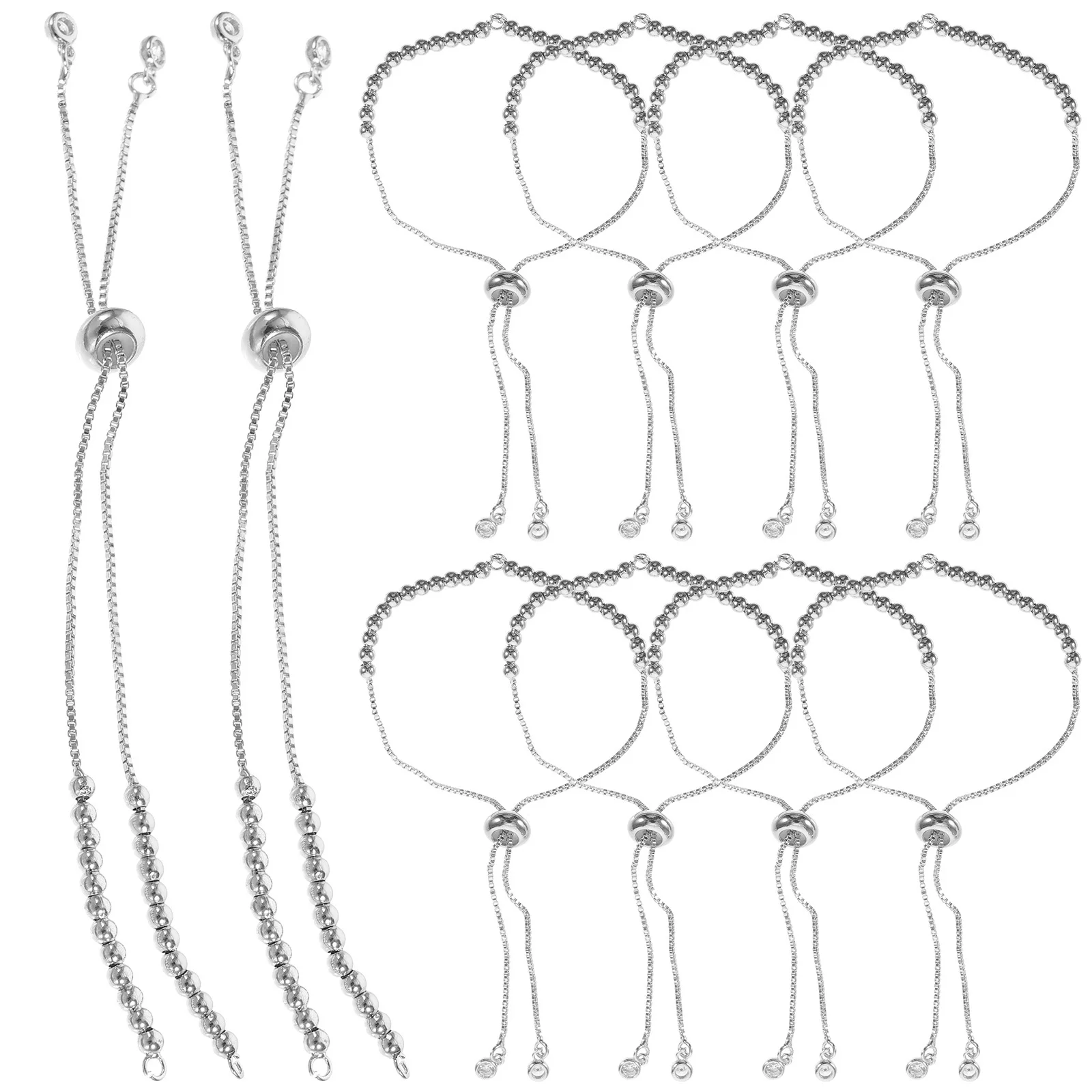 

10pcs Copper Bracelet Adjustable For Women Girls Chic Cuff Wrist Jewelry Decorative Bracelets Aesthetic Trendy Wrist Decoration