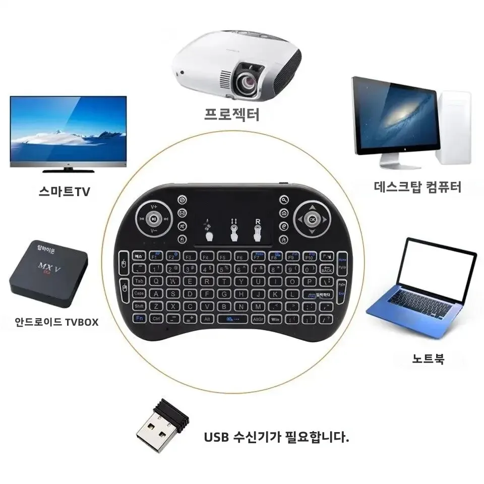 GAMINJA I8 Mini Handheld Keyboard Remote Control 2.4G Air Mouse Wireless Keyboard With Touchpad For Android TV Box PC Smart TV