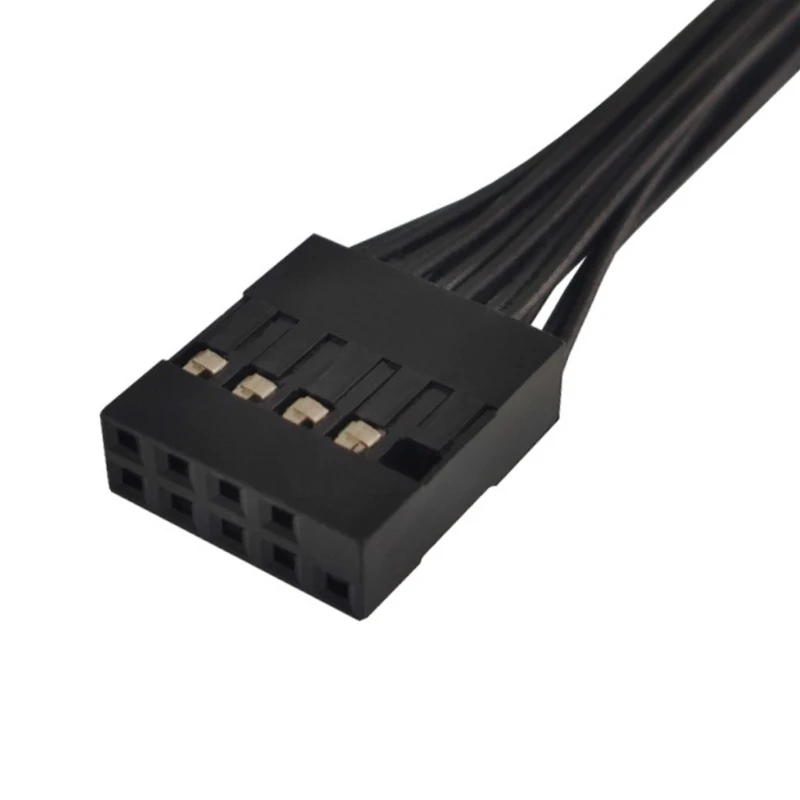 USB2.0 9Pin หญิงชาย Extender อะแดปเตอร์ USB 9Pin สาย 10 ซม