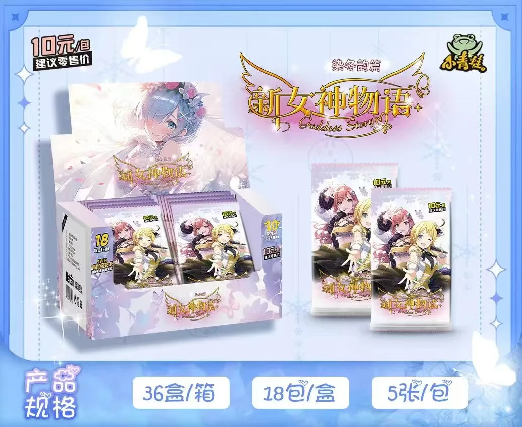 Wholesale Case Goddess Story Ns-10M06 Card Series Tcg Anime Girl Party Swimsuit Bikini Feast Booster Box Gold Toy Christmas Gift