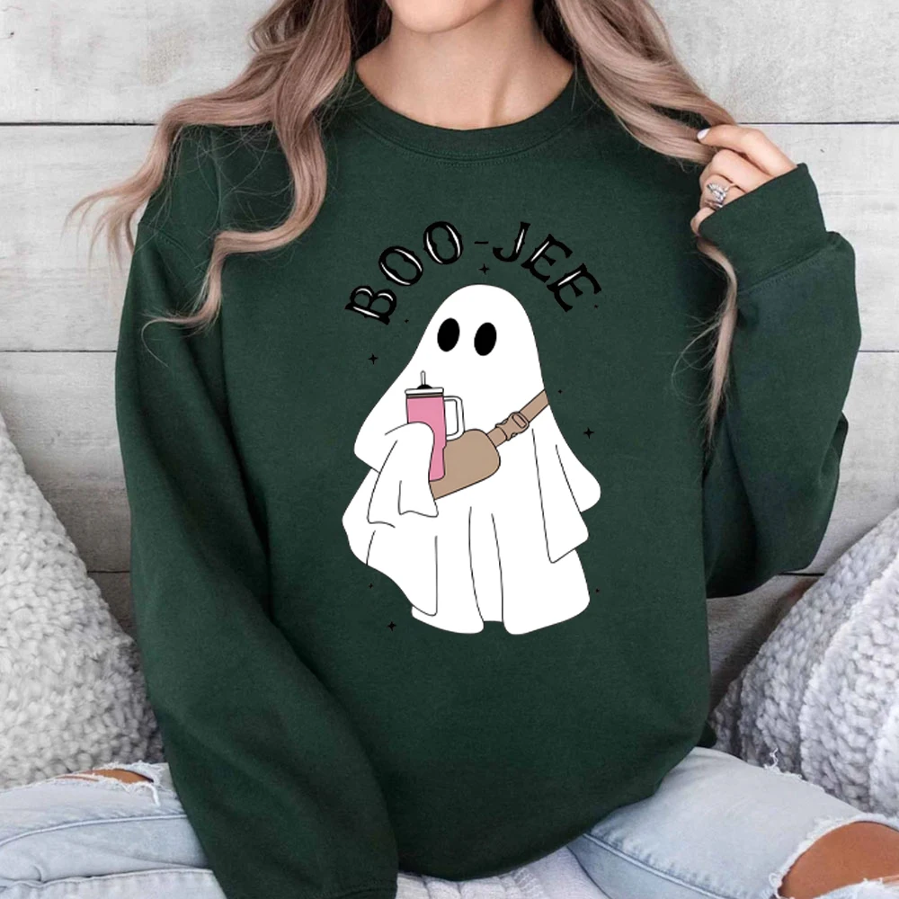 

Boo Jee Ghost Hoodie Boo Women's Clothing Halloween Ghost Sweatshirts for Women Spooky Season Ghosts Hoodies Spooky Vibes Hoodie