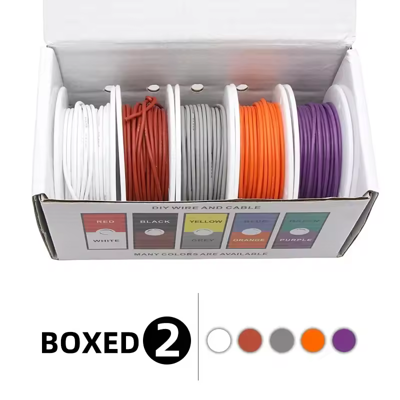 （5 Colors Mix Kit）Heat Resistant Flexible Silicone Wire 30/28/26/24/22/20/18/16AWG Stranded Cable Electrical Tinned Copper Wires - Image 7