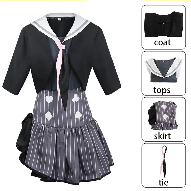 AKIYAMA MIZU disfraz de Cosplay con calcetines sombreros uniforme escolar para Anime Comic Con AKIYAMA MIZU trajes