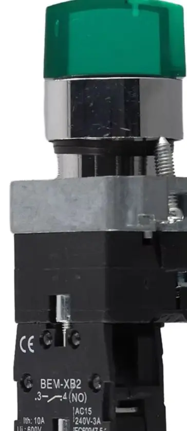 

22mm 220V Rotary Switch, XB2 Series, Green LED Indicator, Self-Locking, Suitable For Industrial Distribution Panels.