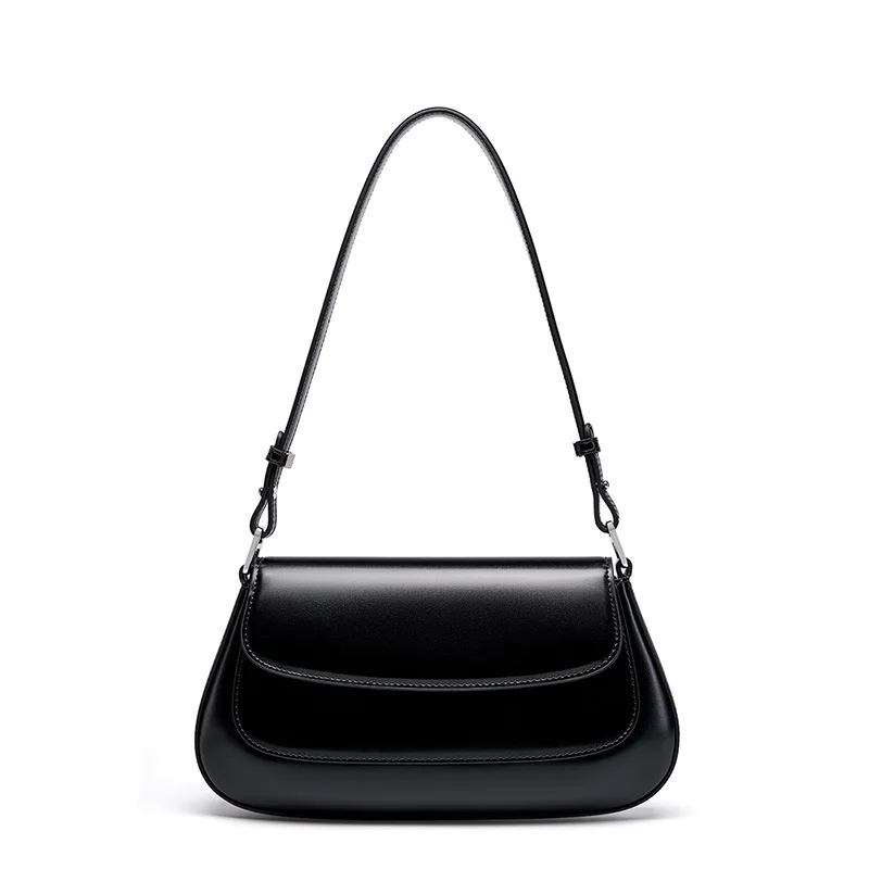 

Underarm Cowhide Genuine Leather Handbags Women Vintage Shoulder Bag Female Luxury Bags Womens High Quality 2025