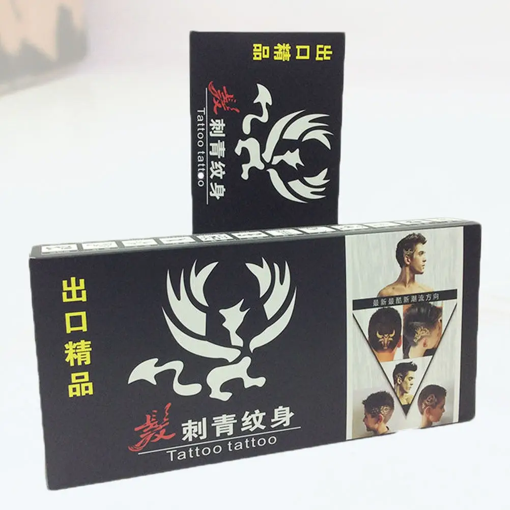 

25Pcs Hair Pattern Kit Waterproof Stencils Semi Tattoos for Temporary Design Tool for Events