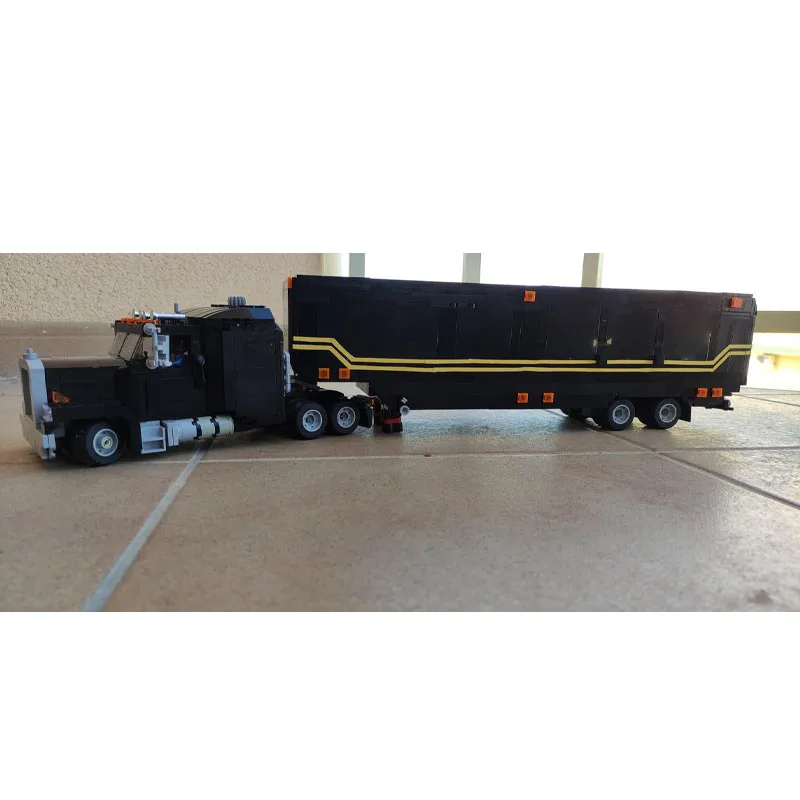 Blocs de construction de camion remorque Cargo MOC-65400, modèle 2069 PartsMOC, blocs de construction créatifs pour garçons et enfants, jouet cadeaux d'anniversaire, nouvelle collection