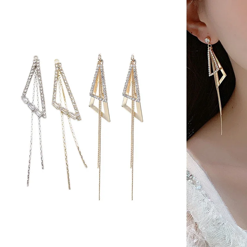 

Дерево 50 шт., стразы, геометрическая кисточка, пуговица для DIY, серьги или ожерелья, кулон и отделка волос, украшения, ремесло