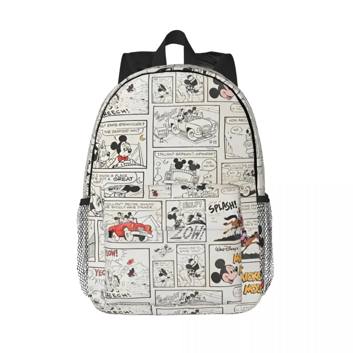 Mickey Mouse Durable 15-Inch Backpack - Ergonomic Lightweight Design for Comfort and Convenience