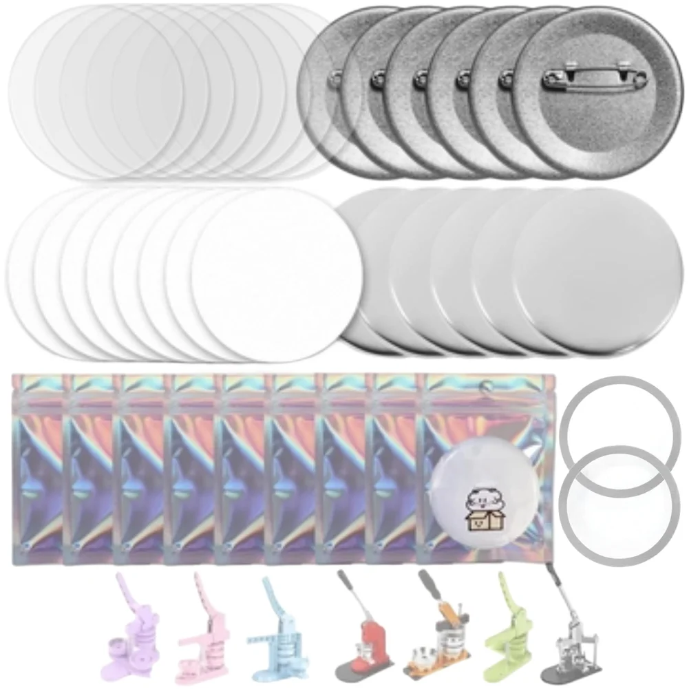 DIY Badge Sheets Button Blanks As Shown Customizable Badge Making Tools Button Maker Supplies Consistent Thickness