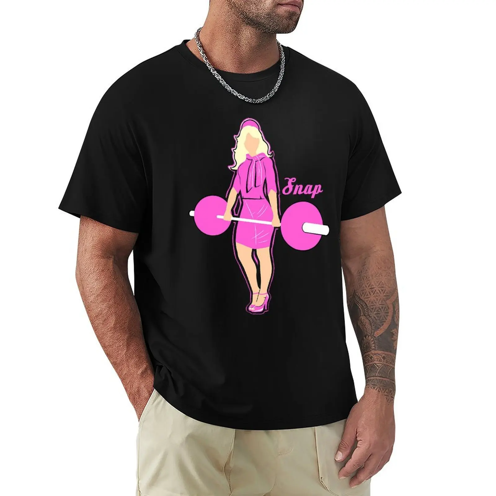 

Barbell girl T-Shirt Summer Holiday Casual Tee