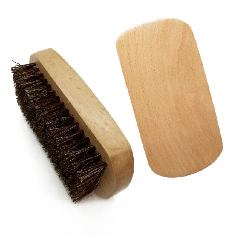 Peigne à cheveux en bois de santal naturel pour homme, brosse à barbe et à moustache, manche de poche