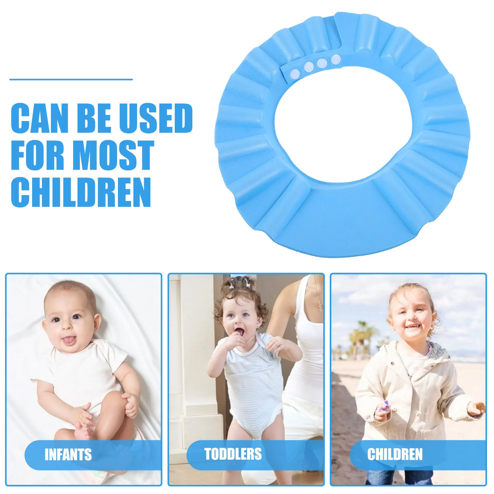 

Waterproof Adjustable Baby Shower Hat Hair Wash Shield Bath Visor for Kids Toddler Infant Comfortable Easy Use