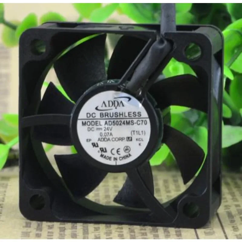 New CPU Fan for ADDA AD5024MS-C70 24V 0.07A 5CM 5020 Frequency Converter Fan 50*50*20mm