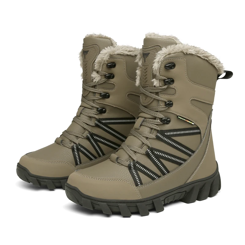 New cross-border outdoor high top snow boots, oversized cotton shoes, hiking boots -569