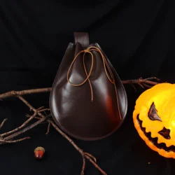 Fashion Medieval Fanny Pack Large Renaissance Clothing Accessory Leather Fanny Pack Halloween Cosplay Coin Bag