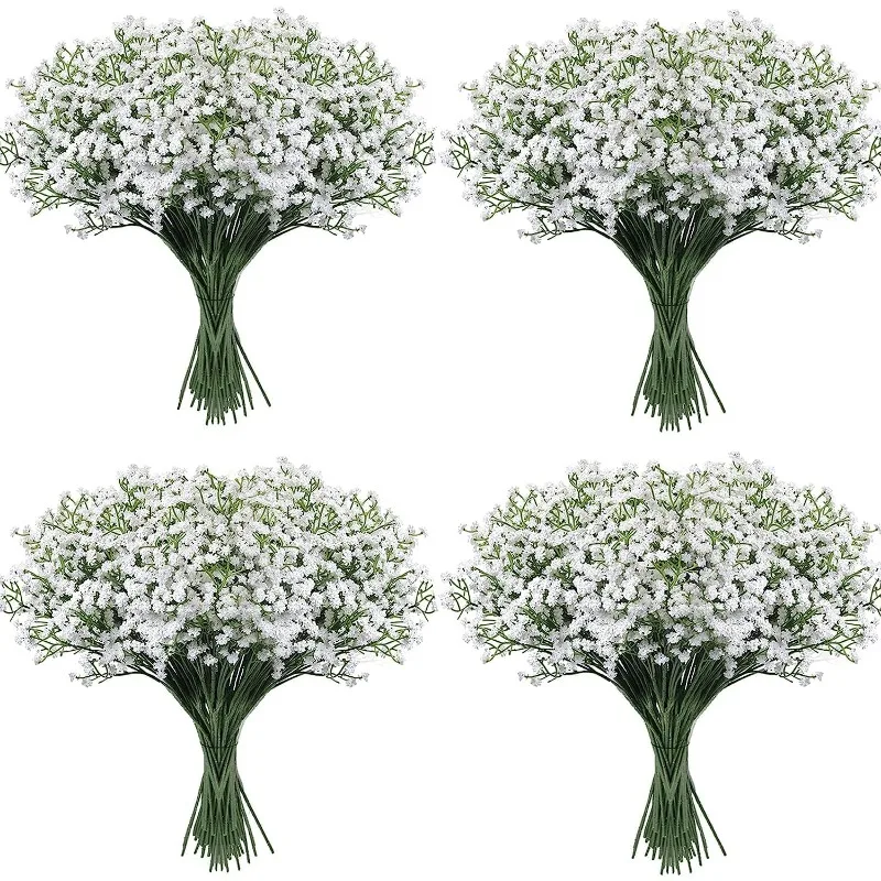 Babys Breath Artificial Flowers,30 Pcs Gypsophila Real Touch Flowers for Wedding Party Home Garden Decoration