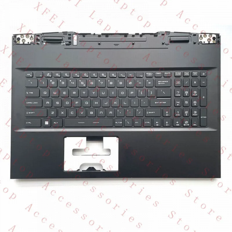 

F for Msi GP76 MS-17K1 17K2 17K3 17K4 Palmrest w/Backlit Keyboard RGB Full Color
